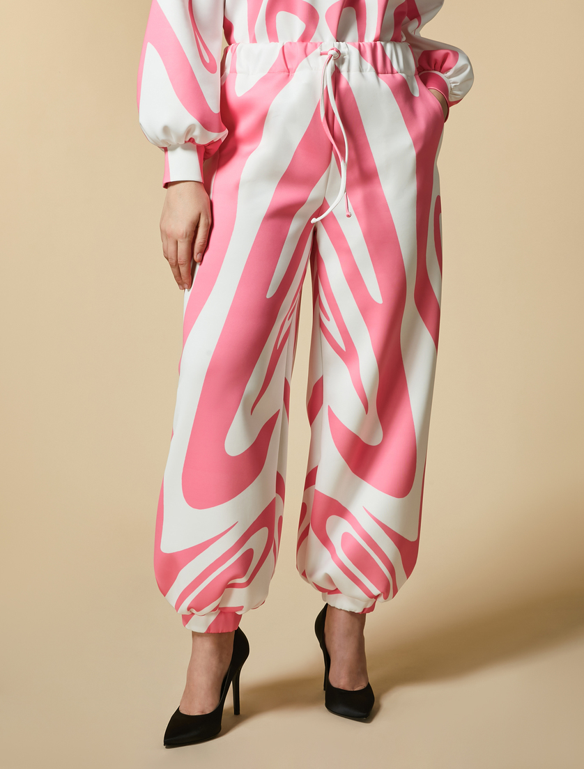 Neoprene jogging trousers - Pink - Marina Rinaldi - 2