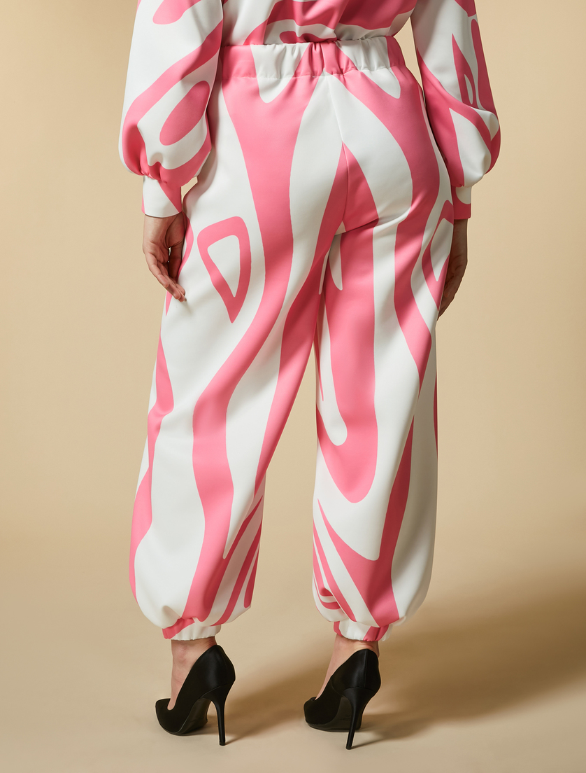 Neoprene jogging trousers - Pink - Marina Rinaldi - 4