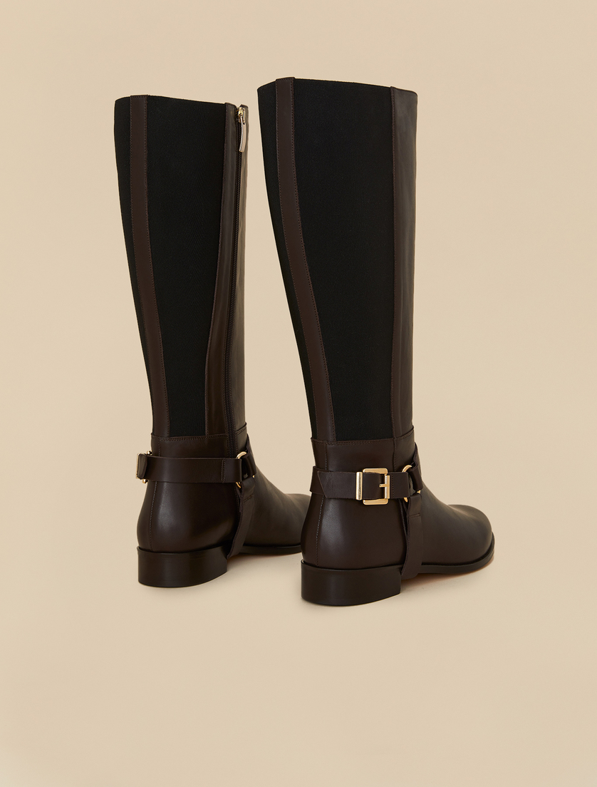 Stiefel aus Leder - Kaltbraun - Marina Rinaldi - 3