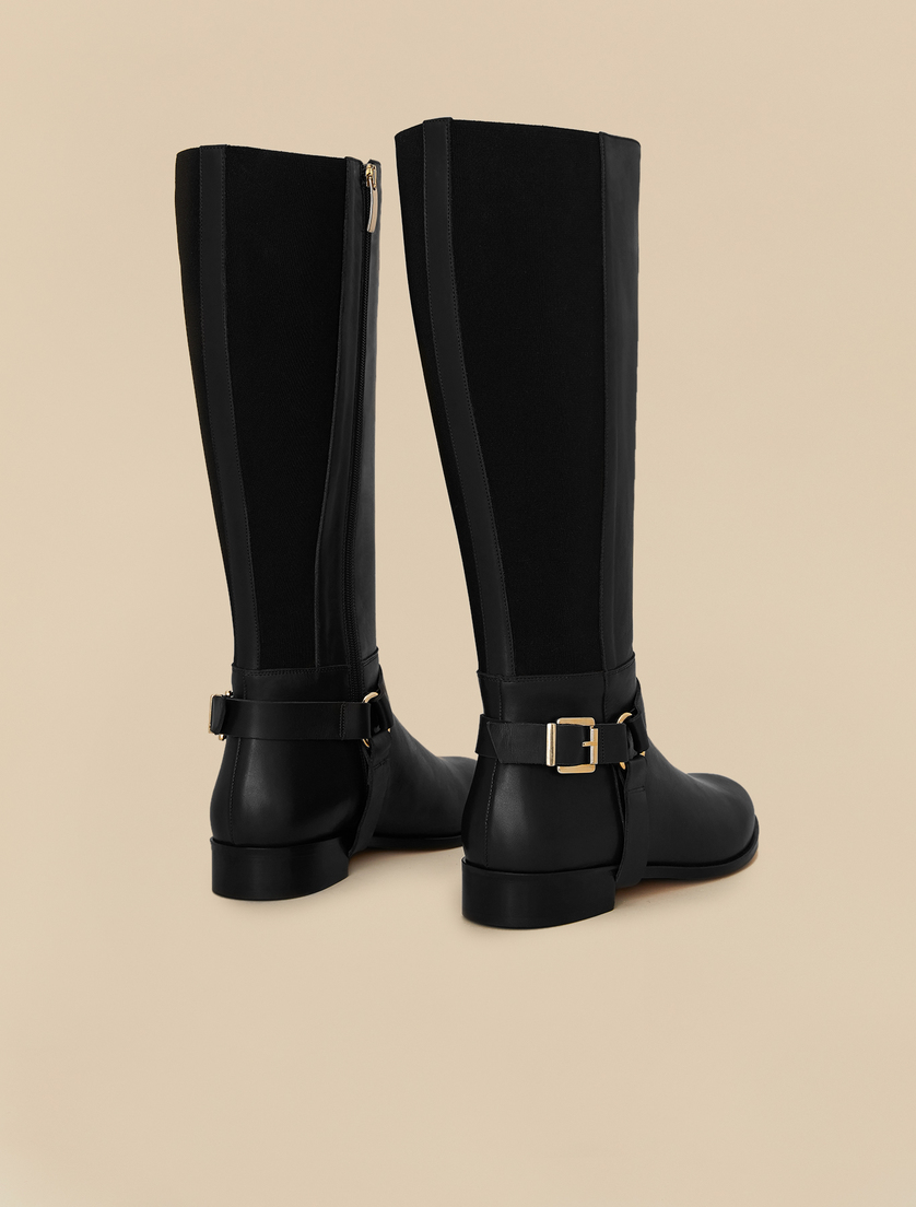 Stiefel aus Leder - Schwarz - Marina Rinaldi - 3