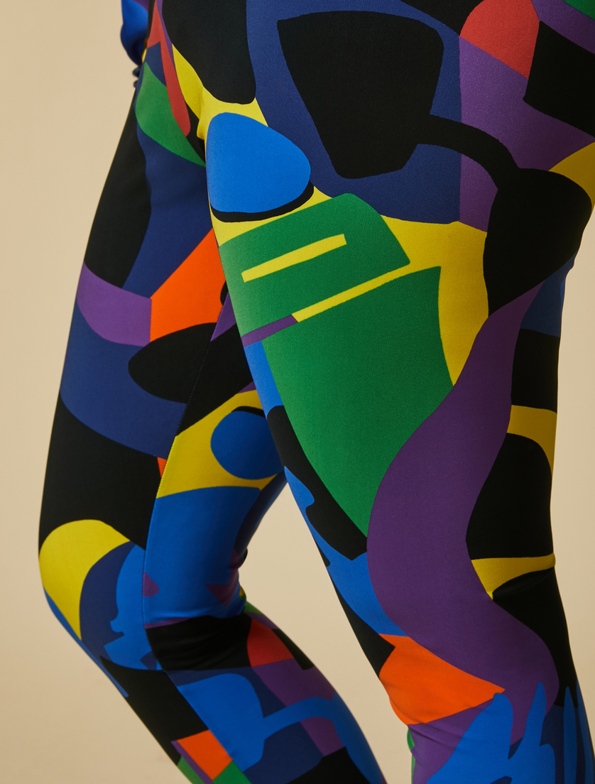 Jersey leggings - China blue - Marina Rinaldi - 3