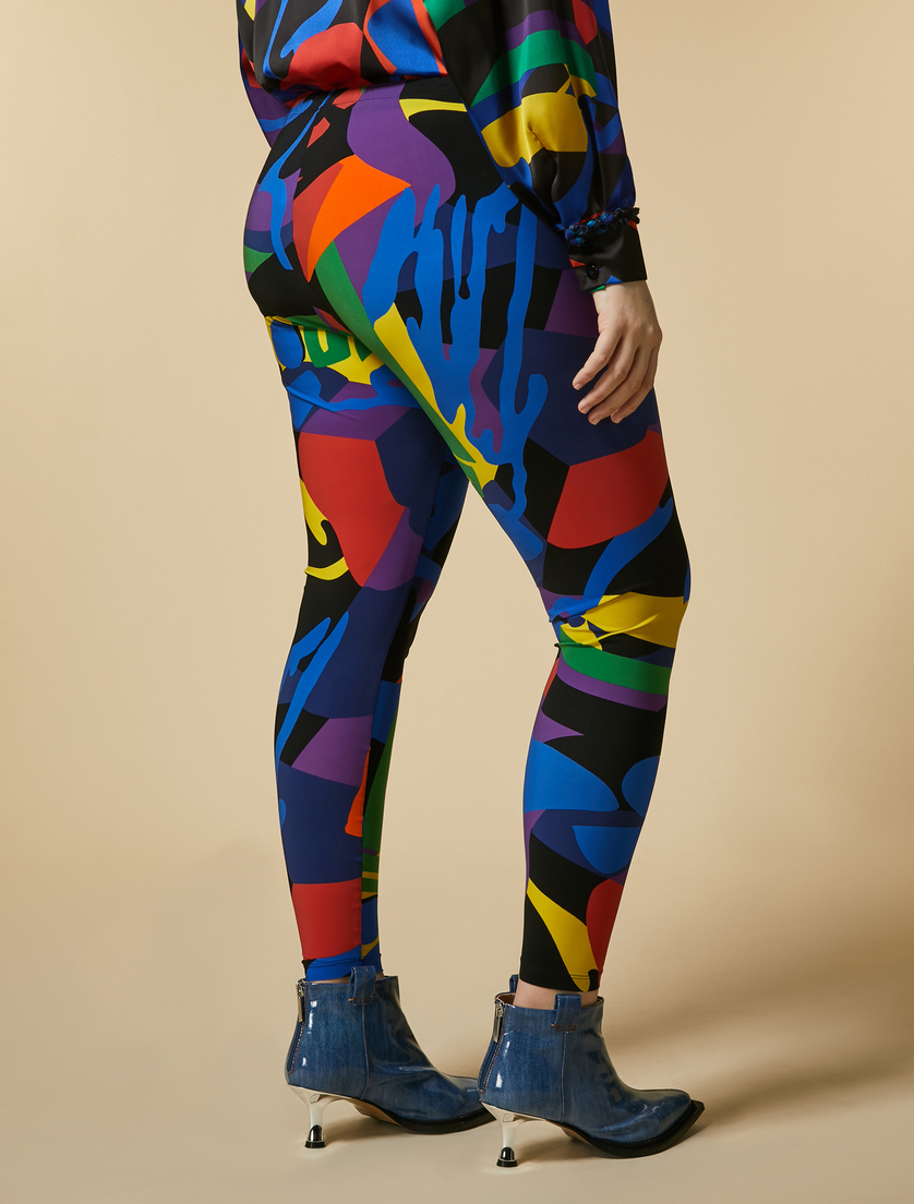 Jersey leggings - China blue - Marina Rinaldi - 4