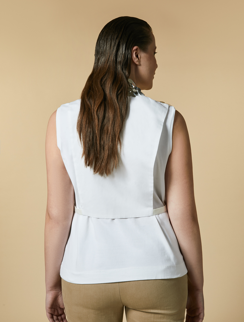 Sequinned top - White - Marina Rinaldi - 3
