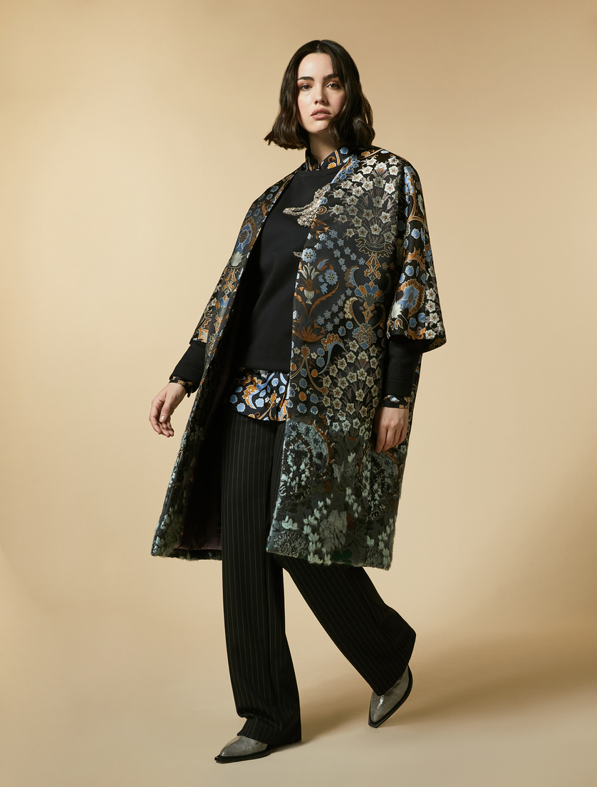 Embroidered sweatshirt - Black - Marina Rinaldi - 4