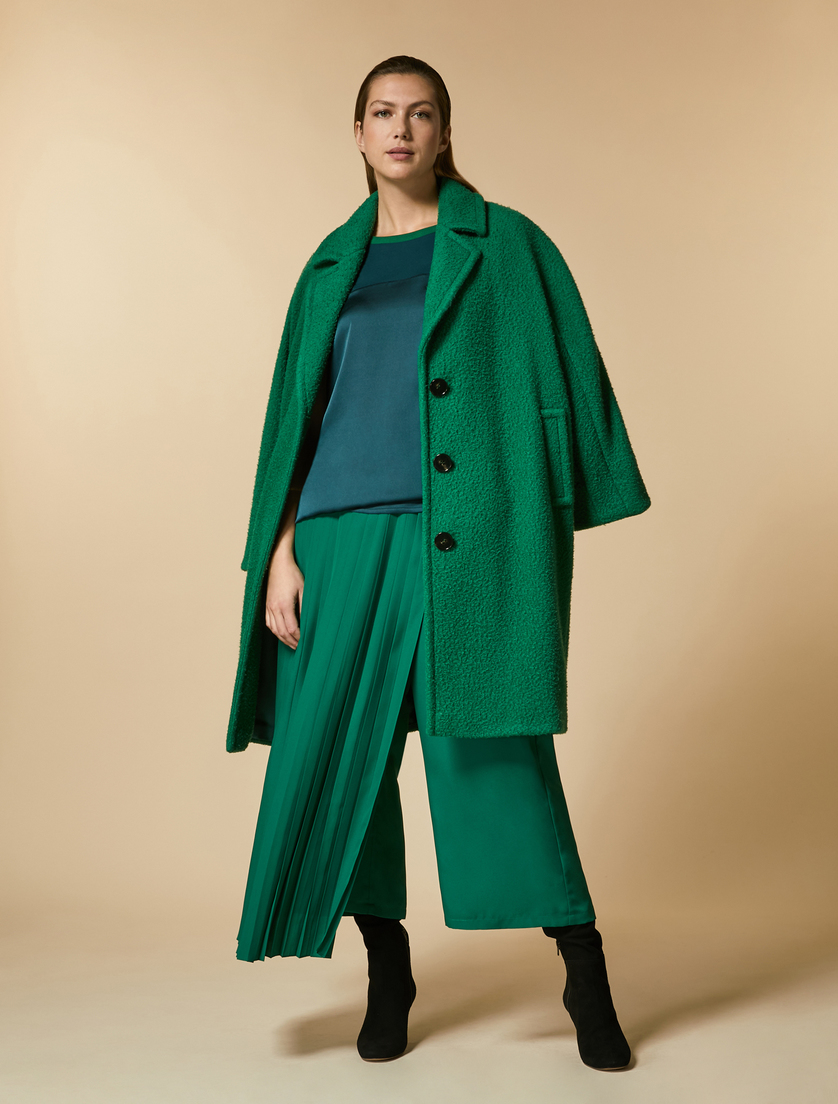 Satin jersey T-shirt - Dark green - Marina Rinaldi - 4