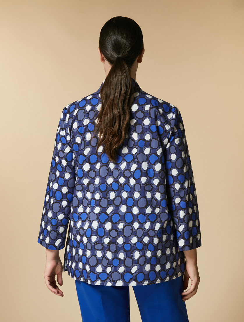 Cotton poplin shirt - China blue - Marina Rinaldi - 3