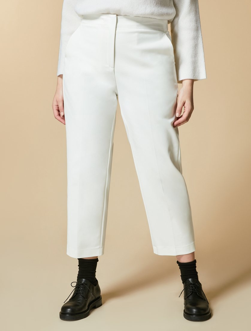 Technical fabric trousers - White - Marina Rinaldi - 2