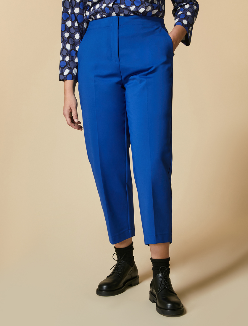 Technical fabric trousers - China blue - Marina Rinaldi - 2