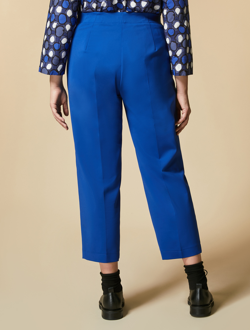Technical fabric trousers - China blue - Marina Rinaldi - 4