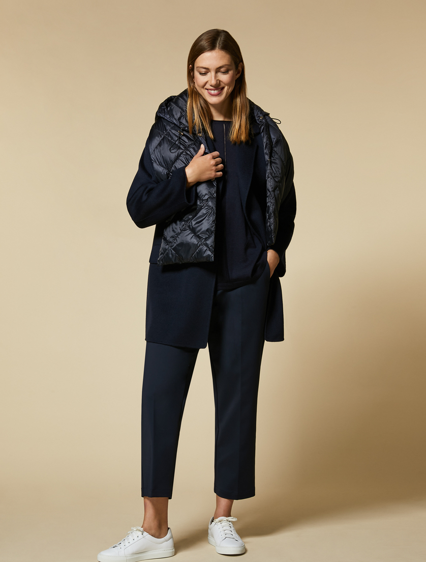 Technical fabric trousers - Dark navy - Marina Rinaldi - 5