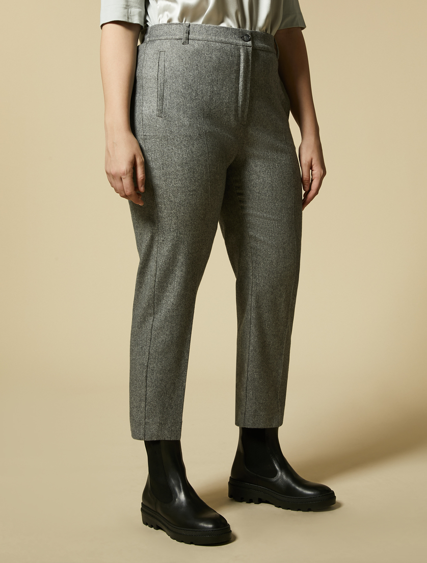 Flanellhose - Dunkelgrau - Marina Rinaldi - 2