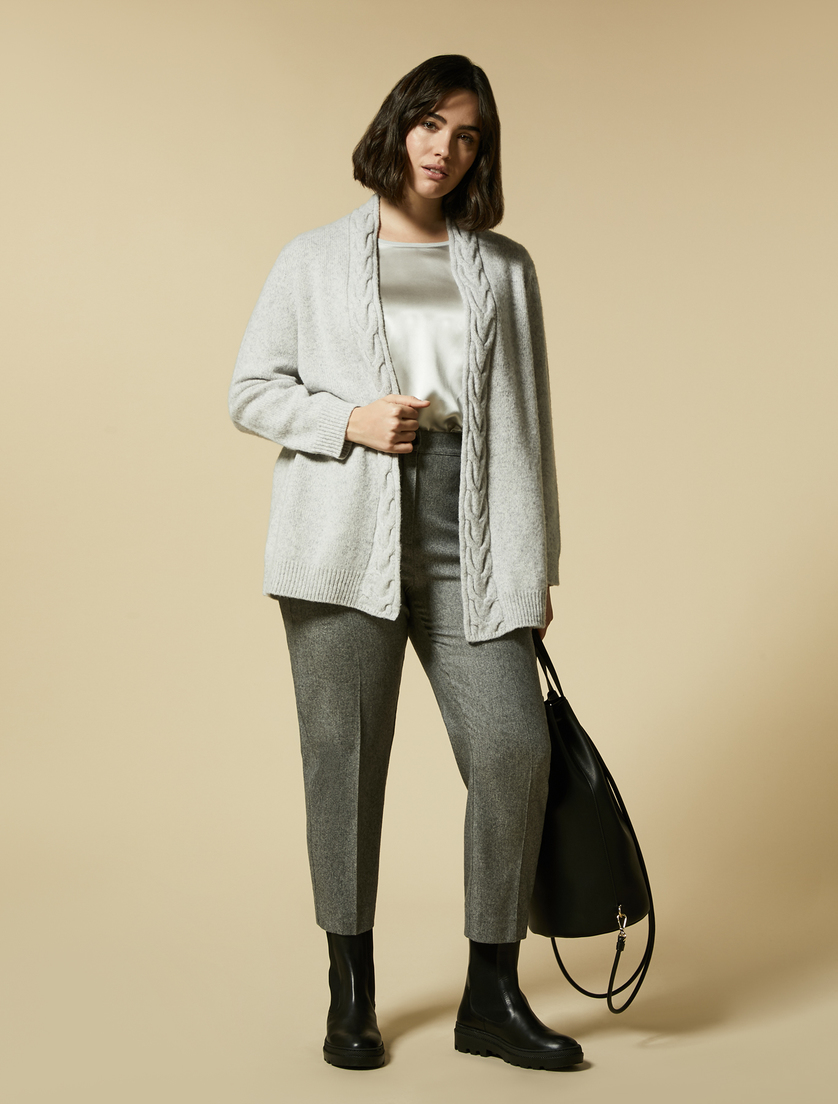 Flanellhose - Dunkelgrau - Marina Rinaldi - 5