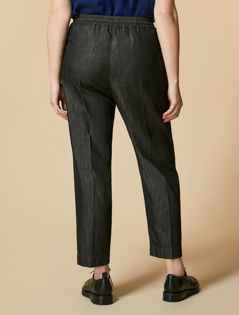 Hose aus Denim - Schwarz - Marina Rinaldi - 4