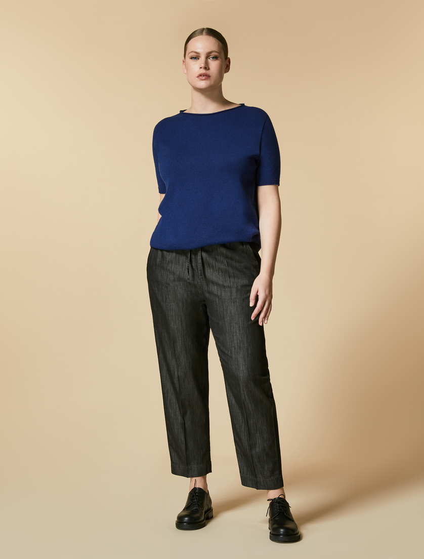 Hose aus Denim - Schwarz - Marina Rinaldi