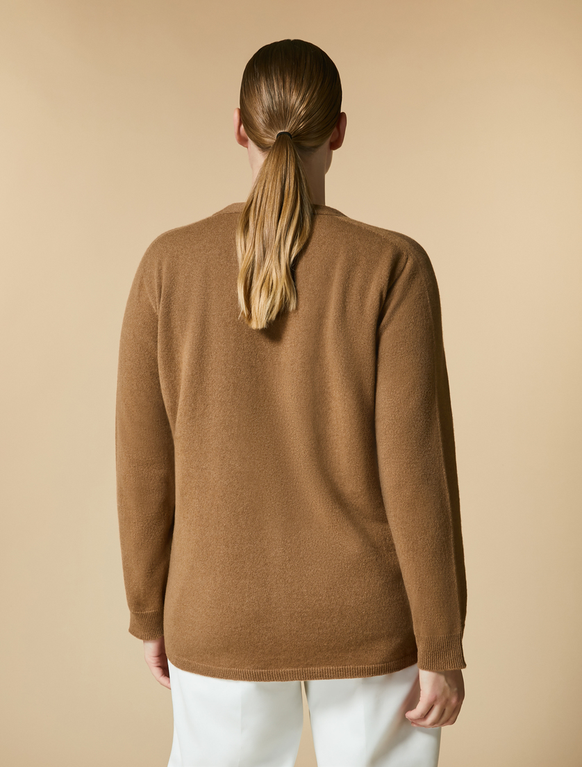 Cardigan aus regeneriertem Öko-Kaschmir - Beige - Marina Rinaldi - 3