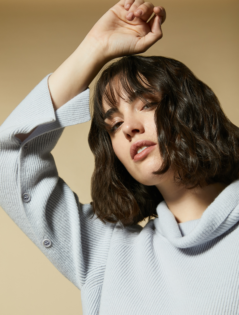 Cashmere wool sweater - Ski blue - Marina Rinaldi - 2