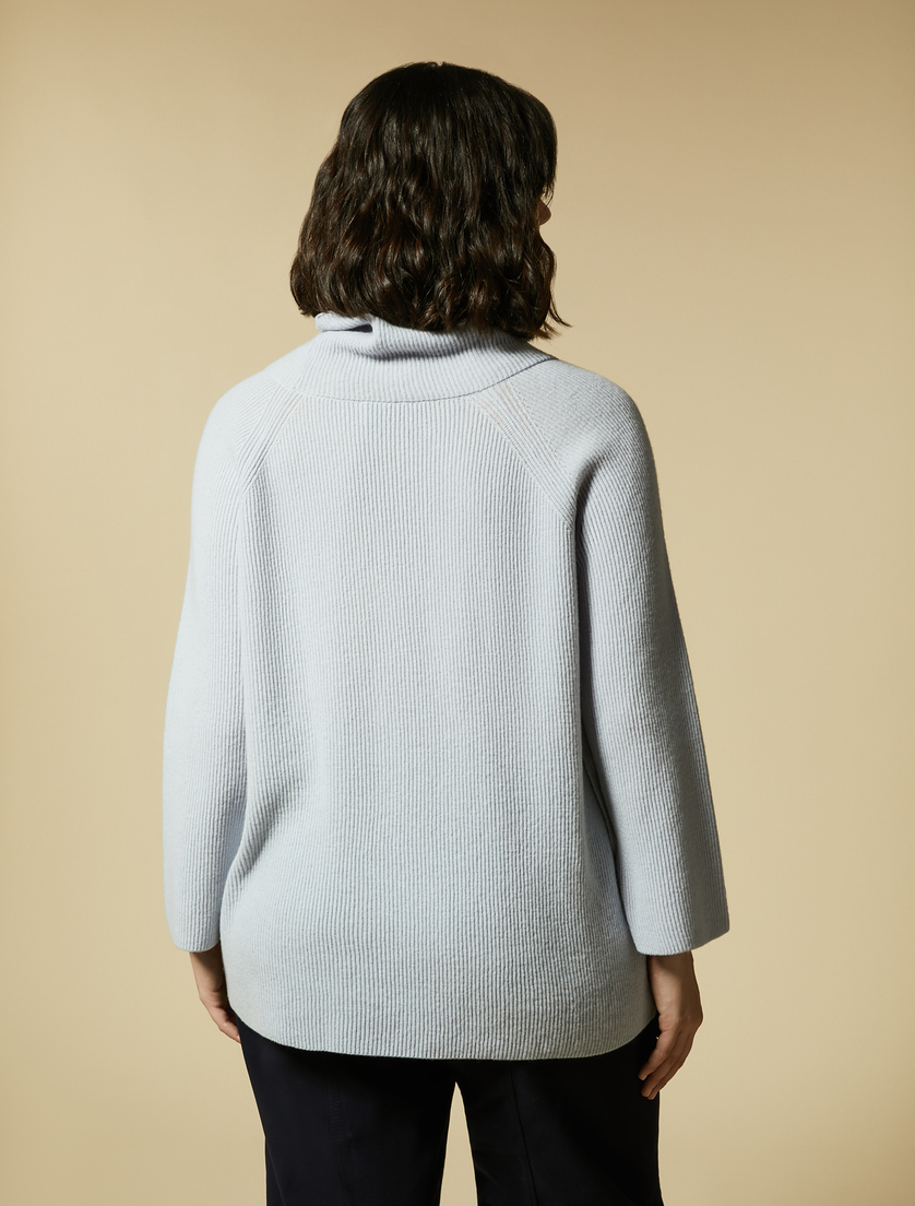 Cashmere wool sweater - Ski blue - Marina Rinaldi - 3