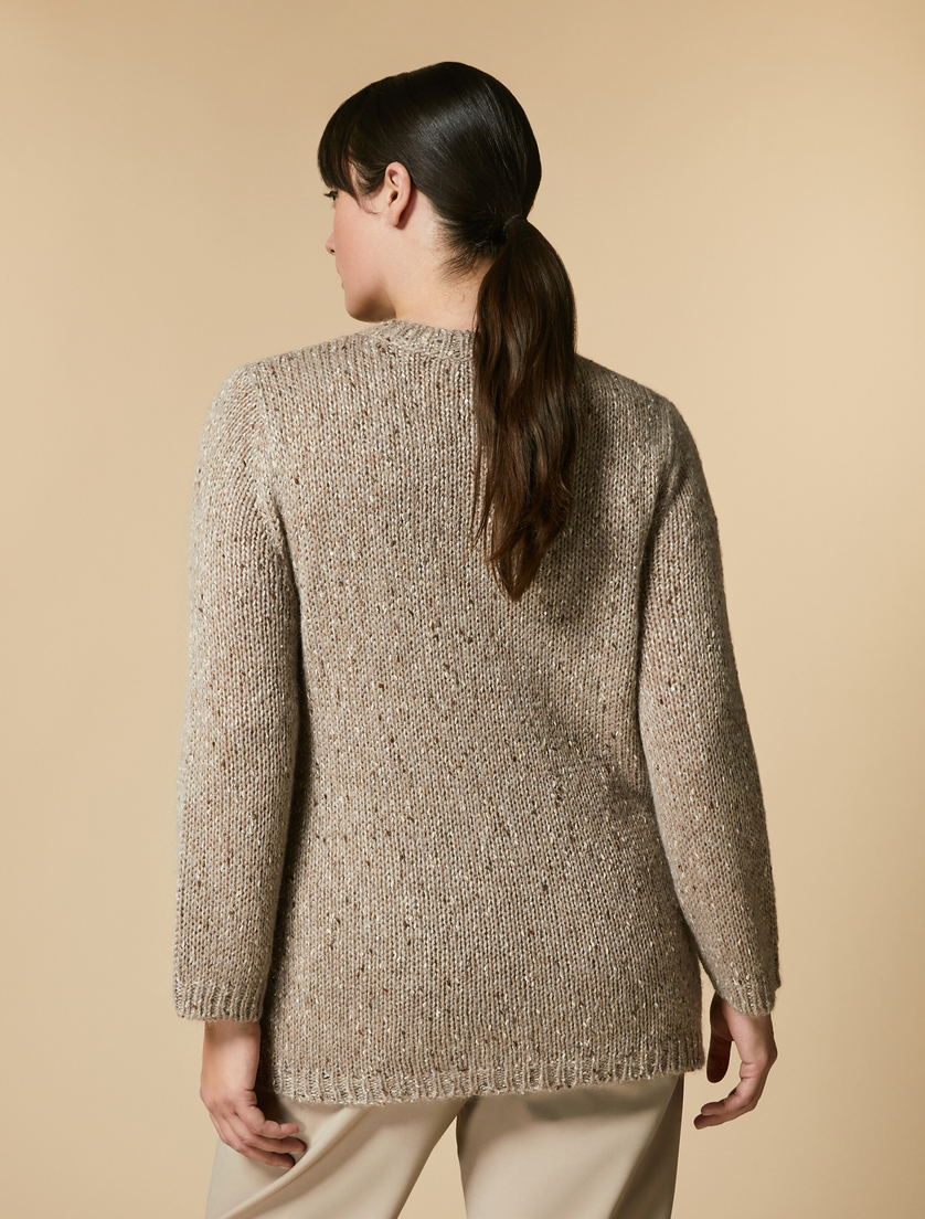 Pullover mit Pailletten - Beige - Marina Rinaldi - 3