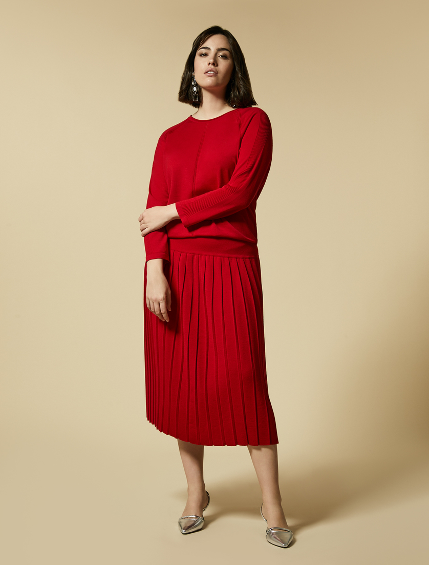 Wool sweater - Red - Marina Rinaldi - 4