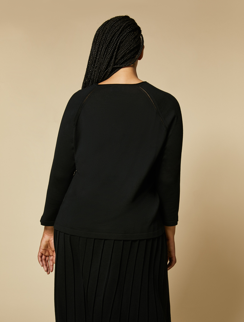 Maglia in lana - Nero - Marina Rinaldi - 3