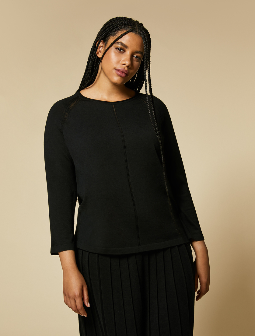 Maglia in lana - Nero - Marina Rinaldi