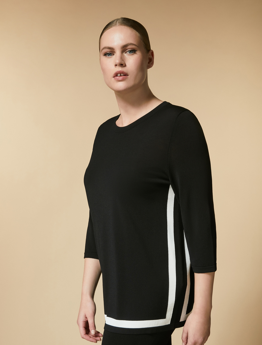 Pullover aus Viskose - Schwarz - Marina Rinaldi - 2