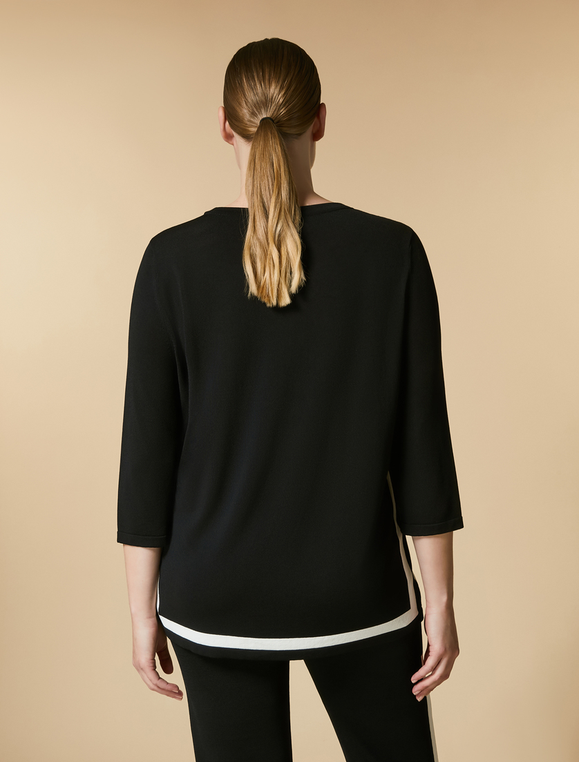 Pullover aus Viskose - Schwarz - Marina Rinaldi - 3