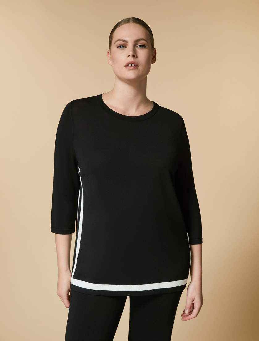 Pullover aus Viskose - Schwarz - Marina Rinaldi