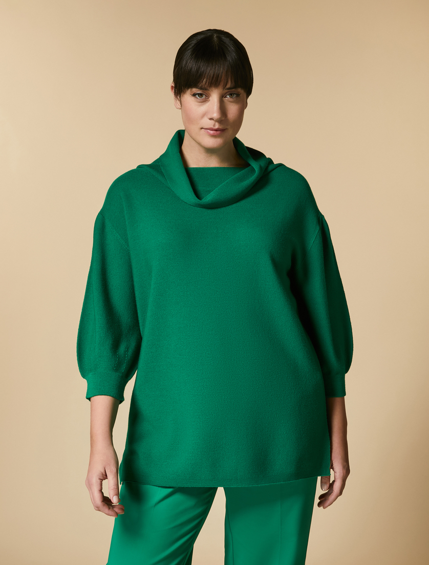 Wollpullover - Grün - Marina Rinaldi