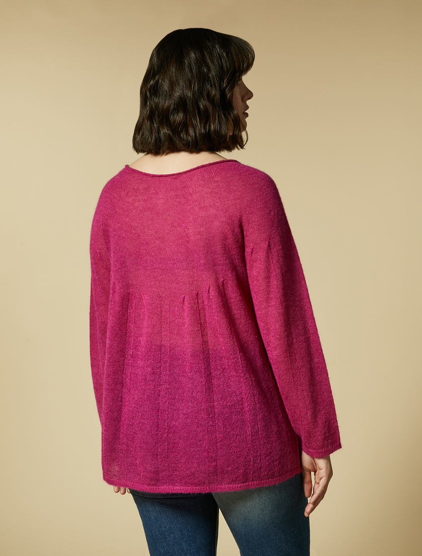 Pullover aus Mohair und Alpaka - Fuchsia - Marina Rinaldi - 3