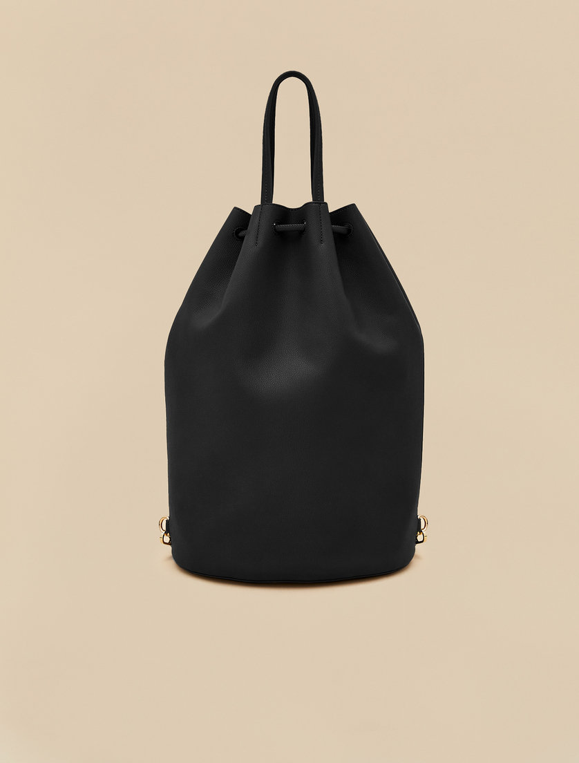 Coated fabric bag - Black - Marina Rinaldi