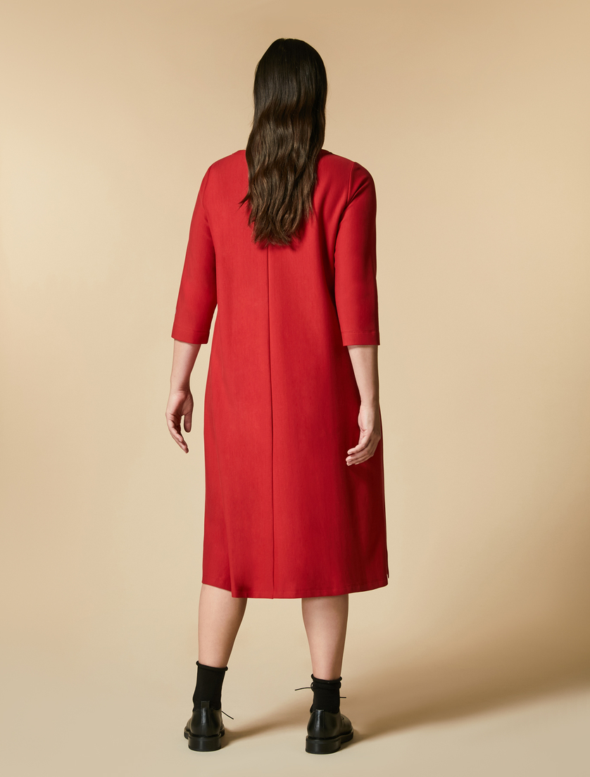 Abito in cotone - Rosso - Marina Rinaldi - 3