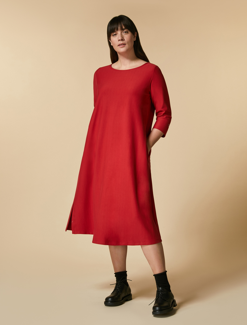 Abito in cotone - Rosso - Marina Rinaldi