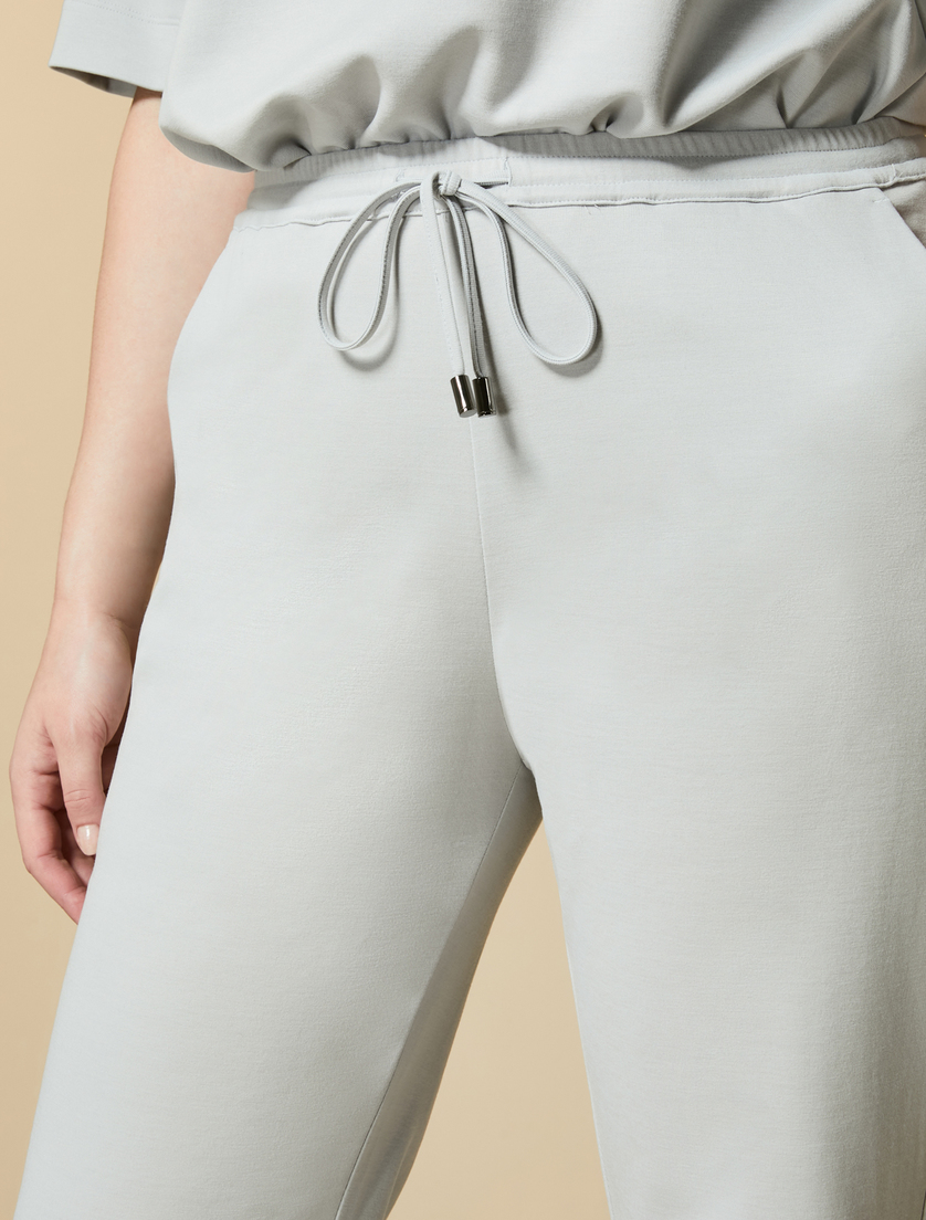 Cotton trousers - Light grey - Marina Rinaldi - 3
