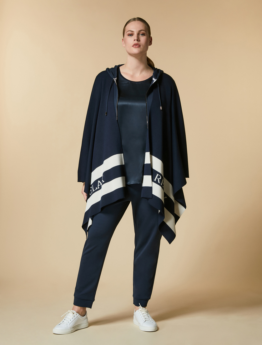 Cotton sweatshirt - Dark navy - Marina Rinaldi - 4