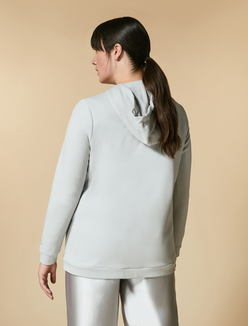 Cotton sweatshirt - Light grey - Marina Rinaldi - 3