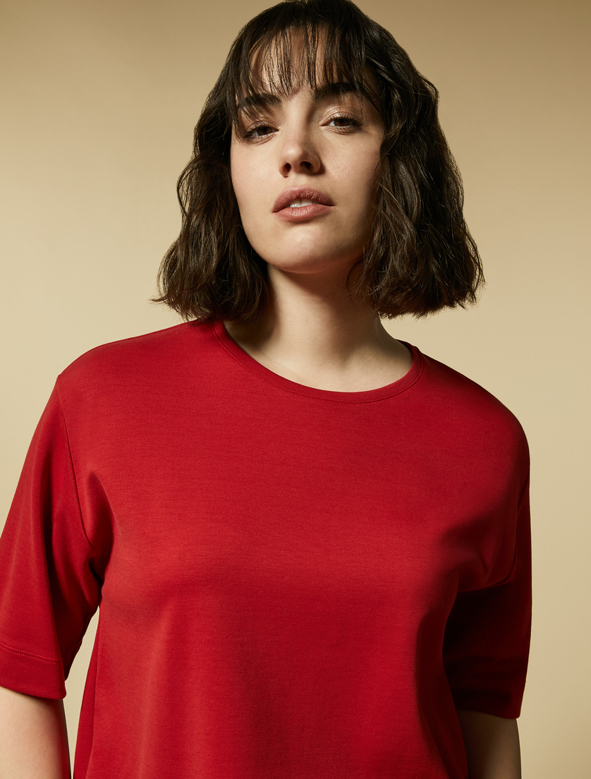 Cotton sweatshirt - Red - Marina Rinaldi - 2