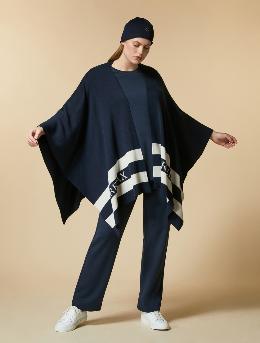 Cotton sweatshirt - Dark navy - Marina Rinaldi - 4