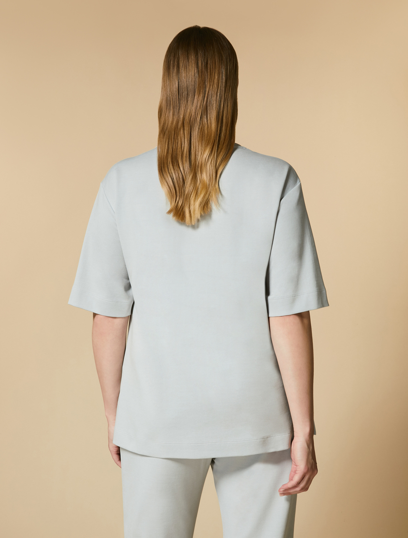 Cotton sweatshirt - Light grey - Marina Rinaldi - 3