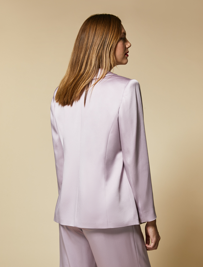 Shiny frisottino jacket - Wisteria - Marina Rinaldi - 3