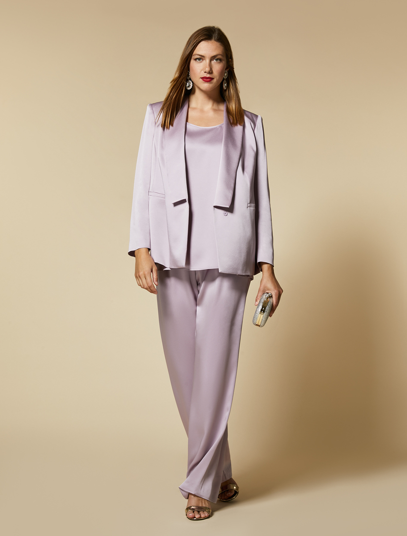 Shiny frisottino jacket - Wisteria - Marina Rinaldi - 4