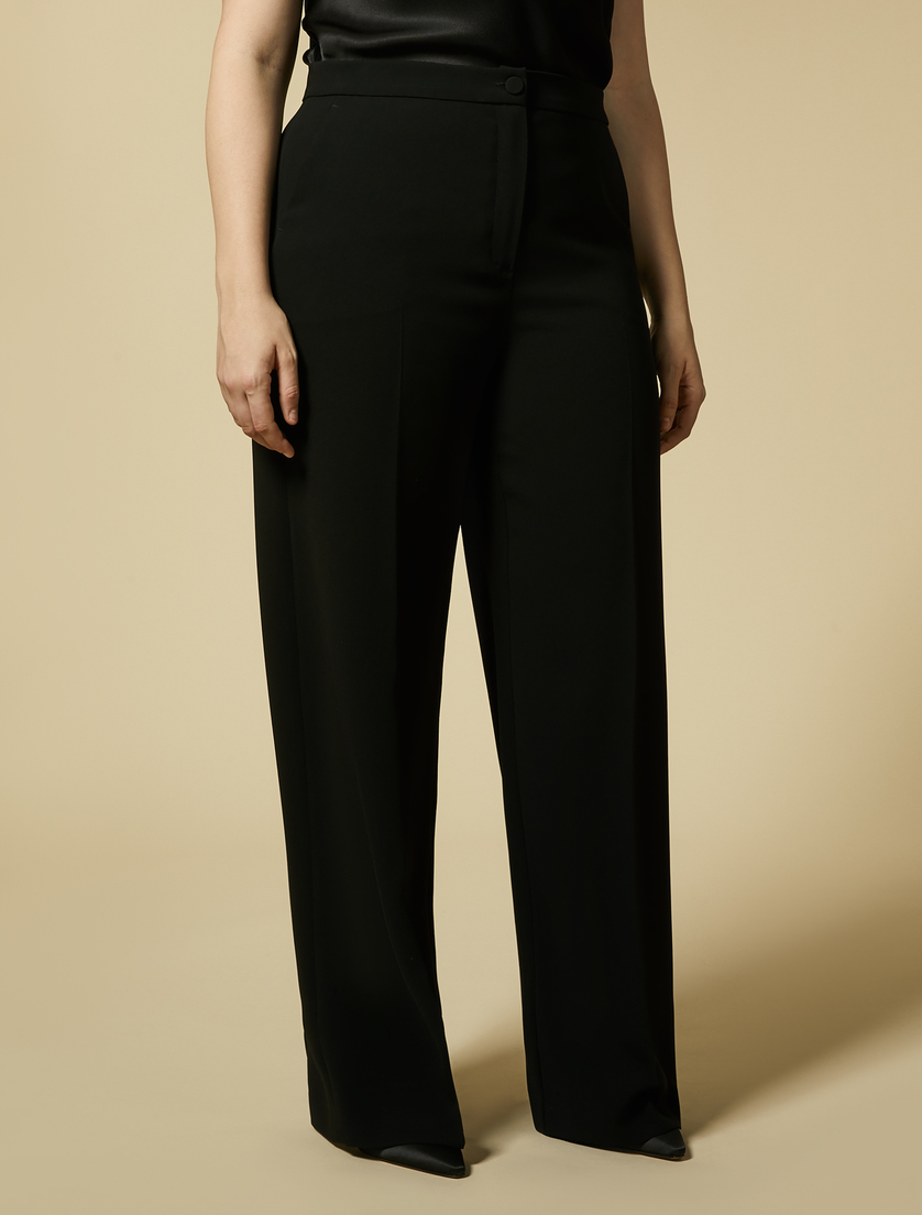 Pantalon en triacétate - Noir - Marina Rinaldi - 2