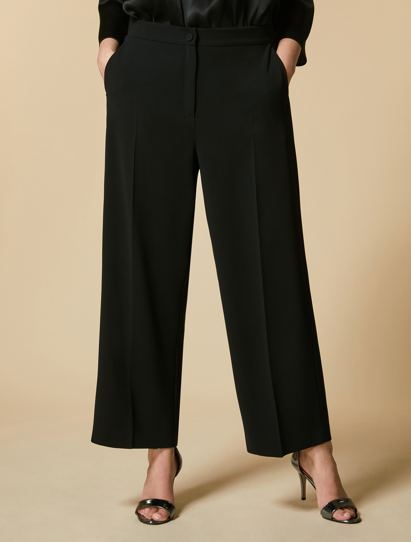 Pantalon en triacétate - Noir - Marina Rinaldi - 2