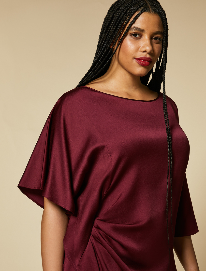 Shiny frisottino tunic - Bordeaux - Marina Rinaldi - 2
