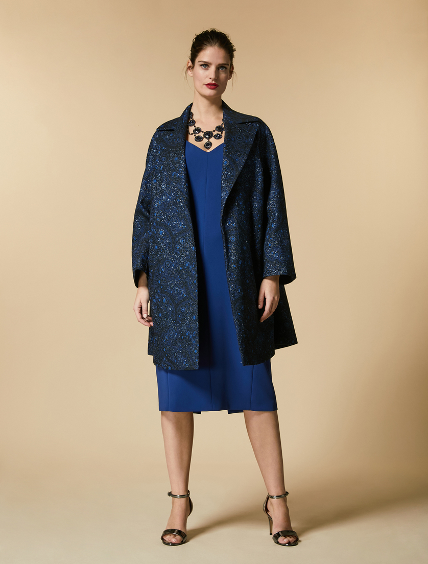 Robe fourreau en triacétate - Blue - Marina Rinaldi - 4
