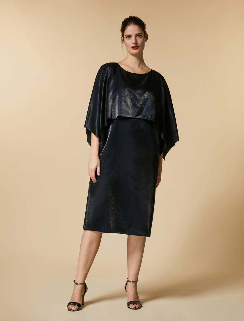 Robe en satin - Blue foncé - Marina Rinaldi