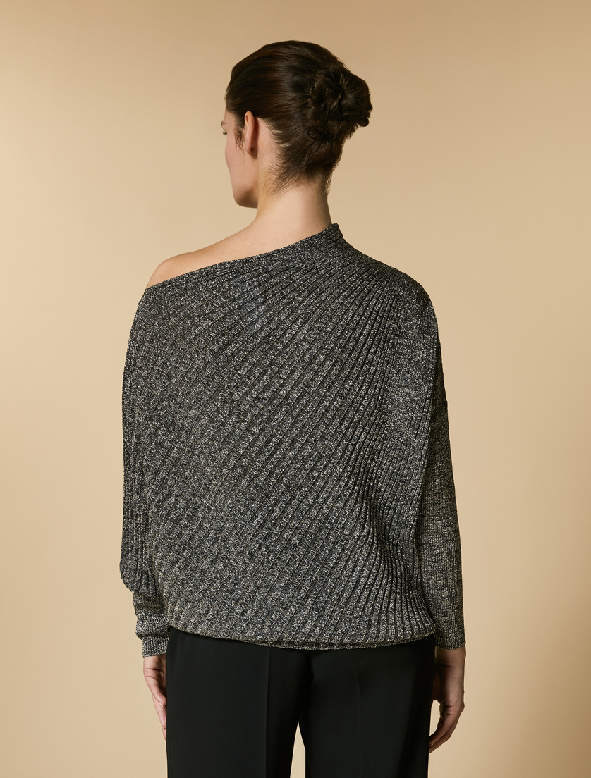 Pullover aus Viskose und Lurex - Silber - Marina Rinaldi - 3