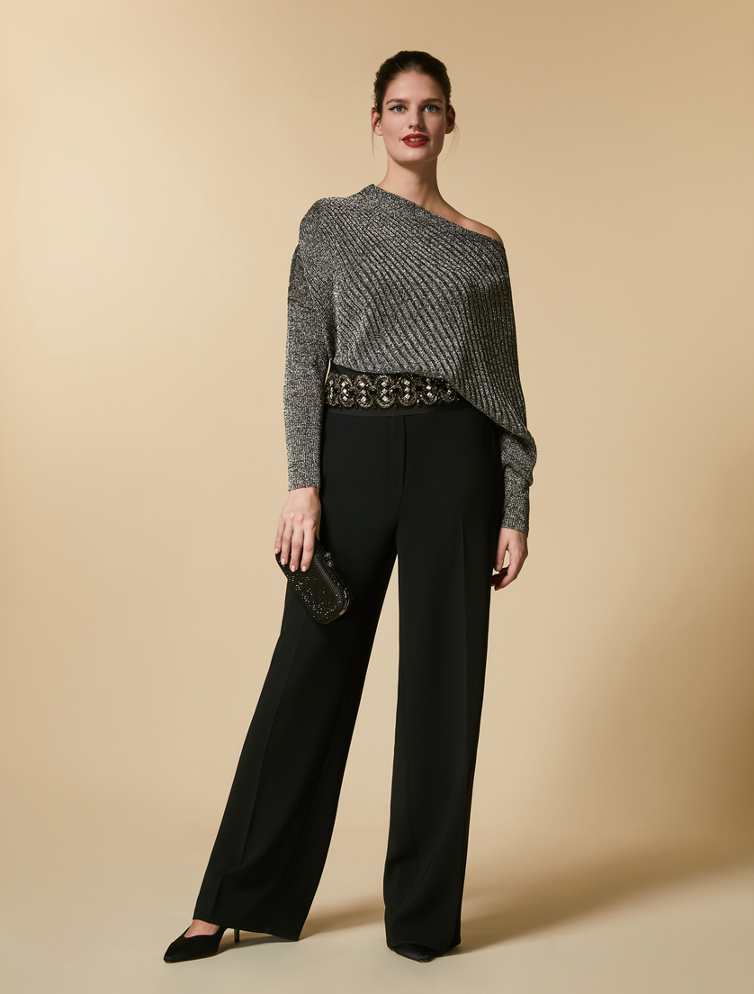 Pullover aus Viskose und Lurex - Silber - Marina Rinaldi - 4