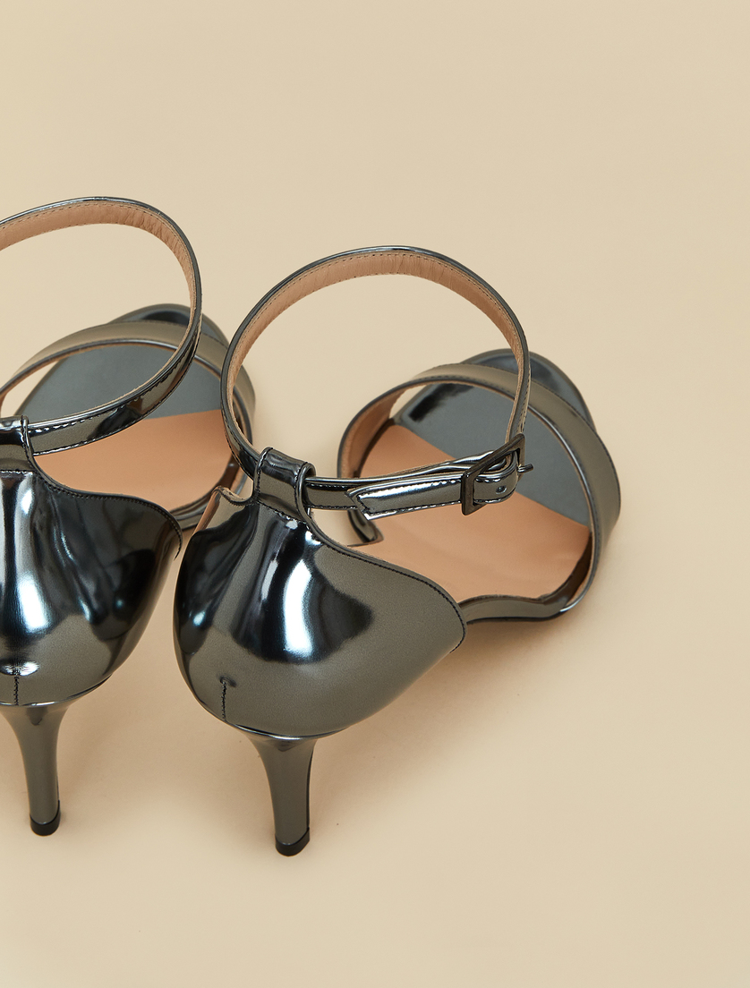 Metallic sandals - Medium grey - Marina Rinaldi - 3