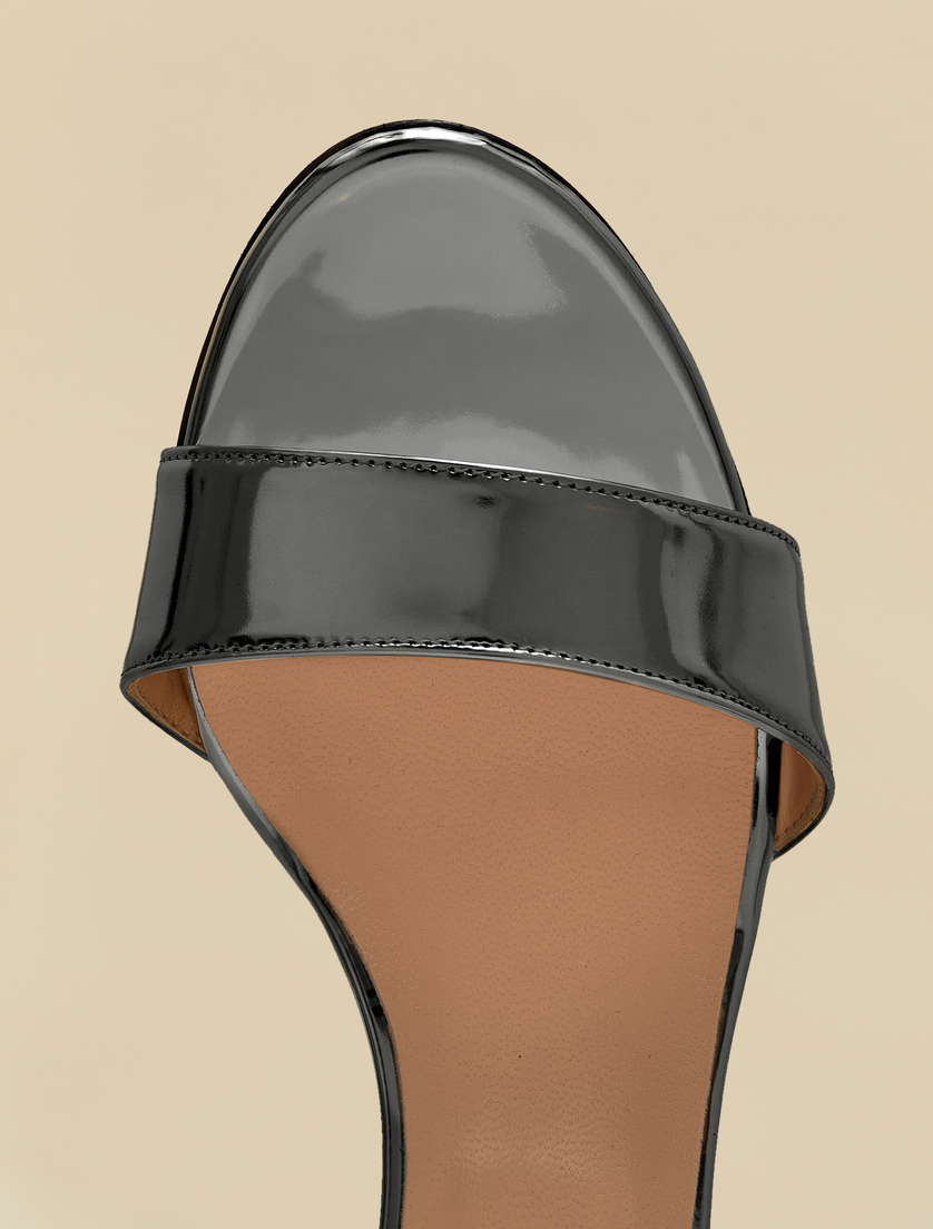 Metallic sandals - Medium grey - Marina Rinaldi - 4